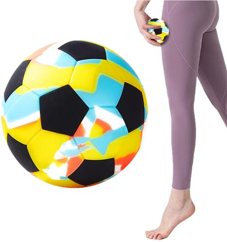Palla da Massaggio,Pallone da Calcio Massaggiante per Muscoli | Yoga E Sport, Attrezzo In Silicone Per Mani, Spalle, Schiena E Piedi