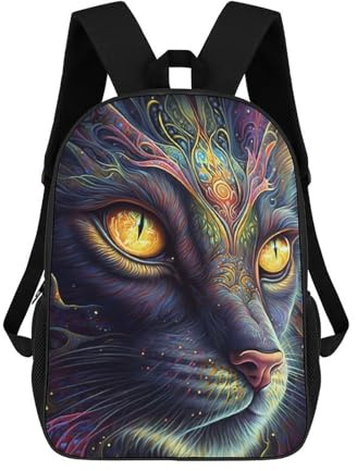 sinyumoney 3D-Druck Lynx Myth Kinder-Schulrucksäcke Jungen-Rucksäcke Rucksack Mit Großem Fassungsvermögen Reiserucksack Tagesrucksäcke 17inch
