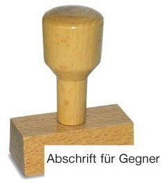 AMOS LST805 Vorgangsstempel - Abschrift für Gegner