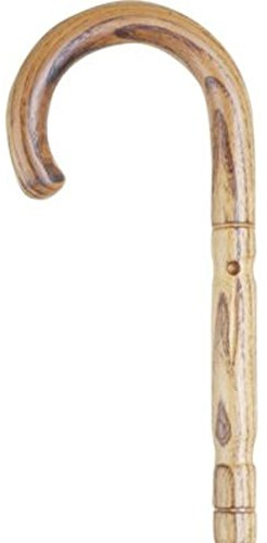 Bamboo Effect Acacia Crook Handled Cane