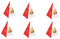 Weihnachtsdeko Zuckerpyramide Engel 6er Pack