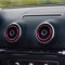 WOQUi Aluminium Alloy Instrument Panel Air Outlet Decoration Ring Cover Sticker