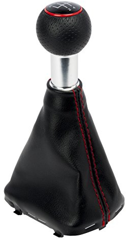 Origen Pomo + Fuelle de Cambio de Marcha Específico para Audi A3 (8L) (2000-2003) para 5/6 Velocidades. Perfecto para el Remplazo del Pomo más Fuelle Original.