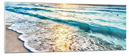 ARTTOR Glasbild 140x50cm Wandbild Glasdruck Landschaften Maritim - 3621