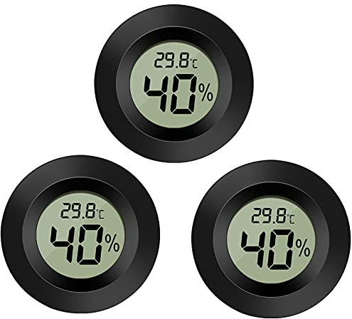 EEEKit Hygrometer Thermometer, 3er-Pack LCD Monitor Innen Feuchtigkeitsmesser, Außen Temperaturanzeige für Zuhause Büro