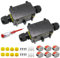 2 Wege Junction Box, IP68 Abzweigdose, HUYU wasserdichte Verteilerdose, Verbindungsdose Außen, Klemmdose mit M20, Klemmen, Elektrisches Kabel Wire Connector für Ø 5mm-12mm Kabeldurchmesser, 2 Stck.