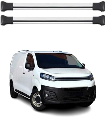 OMAC Dachträger für Citroen Jumpy 2016-2026 Aluminium 2 Stangen Silber