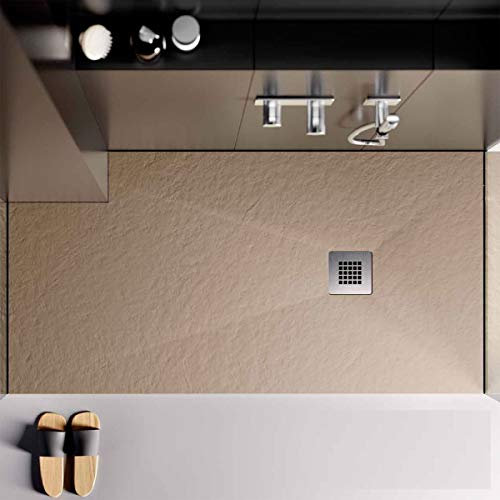 Piatto Doccia Eco Stone London 80x120 Colorato Slim H2,5cm CERAMICHEMIRANDA-Resina Sabbia
