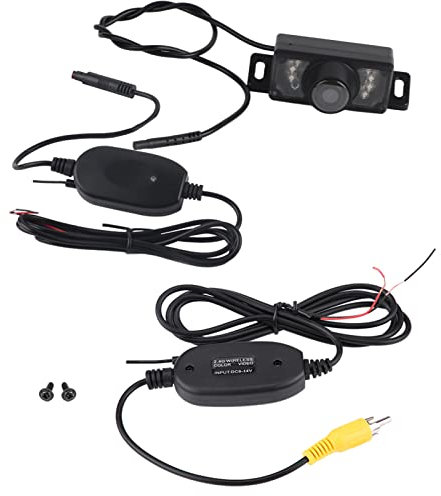 Reverse Camera Wireless, car wireless Backup 7pcs IR LED Night Version Car Reverse Backup Reversing Camera + Wireless Video Transmitter & Receiver Kit For Car