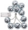 Boland 00768 - LED-Lichterkette Discokugeln, Länge 140 cm, Batterietyp 2xAA, Disco Fever, 70er Jahre, Dekoration, Karneval, Mottoparty