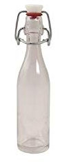 MINI BOUTEILLE SIROP 10 CL VERRE AVEC FERMOIR MECANIQUE X10