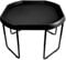 Black Mixing Play Tray 100cm Diameter & Height Adjustable Stand - For Fun & Messy Sand, Water & Glitter Play.