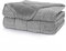Huloo Sleep Gewichtete Decke, Queensize, 9 kg, für Erwachsene (152,4 x 203,3 cm, grau), atmungsaktiv, weich, Minky, gewichtete Überwurfdecke für alle Jahreszeiten, schwere Decke mit hochwertigen