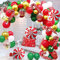 Ballon Girlande Weihnachten Hillylolly 108 Stk. Weihnachtsballons Deko, rot/weiss/grün/gold Weihnachten Ballons Kit, Luftballons Weihnachts, Luftballons Latex, Folienballon für Weihnachtsdekoration