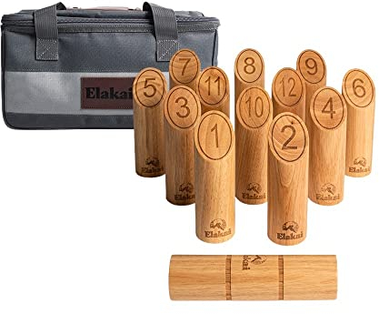 Elakai Outdoor-Spiele für Erwachsene und Familie, Premium-Tragetasche, inklusive Sozial-Streu