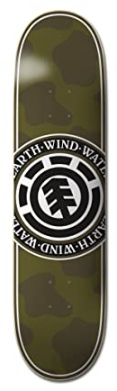Element Seal Skateboard Deck Camo 8.25