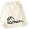 Huuraa Sport Tasche Basketball Ball Geschenk Baumwolltasche Natural 12 Liter Baumwolle Basketball Accessoire