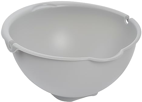 keeeper 2-in-1 Schüssel und Sieb, Klein, Spülmaschinengeeignet, Stella, Nordic Grey (Grau)