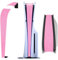 PS5 Slim Console Middle Skin, PS5 Disc/Digital Edition Universale, Parte centrale della console Striscia di protezione Pellicola adesiva Accessori Durevole Resistente ai graffi (Rosa)