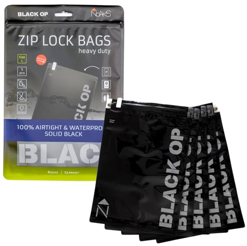 Noaks Bags, 5er-Pack, wasserdichte Beutel, IPX8, Luft- und Geruchsdicht, Reise-Organizer, Packsack