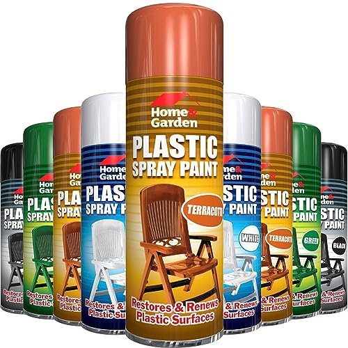 AlezyB 1 x Plastic Terracotta Spray Paint 300ml Aerosol Spray Direct to Plastic, Restore and Renew Plastic, Metal, Wood, and Glass Surfaces