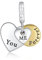 NUNUYAYA Damen Charm Anhänger für Armband 925 Sterling Silber Love You and Me Forever Charms Beads passend für Armband Halskette,Charm Anhänger für Europäischen Armbänder für Frauen Mädchen