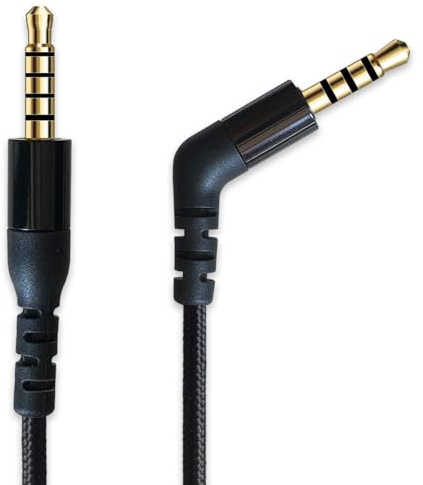 MJKOR Ersatz-Audiokabel, kompatibel mit SteelSeries Arctis Nova 7, Arctis Nova Pro Gaming-Headset (schwarz, geflochtenes Nylon)