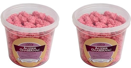 AUZIER CHABERNAC Pralines pâtissières aux amandes - Confiserie de Tradition : (Pot 200g - Lot de 2.)