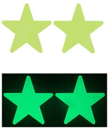 Wambere 20 Stück 9.2cm Leuchtende Sterne Wandaufkleber,Selbstklebend Leuchtsterne Wandsticker Kinderzimmer Junge Mädchen Wandtattoo für DIY Wanddekoration Schlafzimmer Wohnzimmer Heimdekoration,