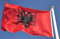 Cosymate Albanien-Fahne 90x150cm Albanien Flagge - Nationalflagge mit Messing-Ösen - Strapazierfähige Fahne für Fahnenmast - 100% Polyester