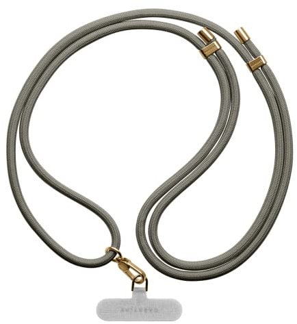 CASETiFY 8mm Rope Cross-body Strap with Card - Charcoal
