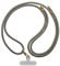 CASETiFY 8mm Rope Cross-body Strap with Card - Charcoal