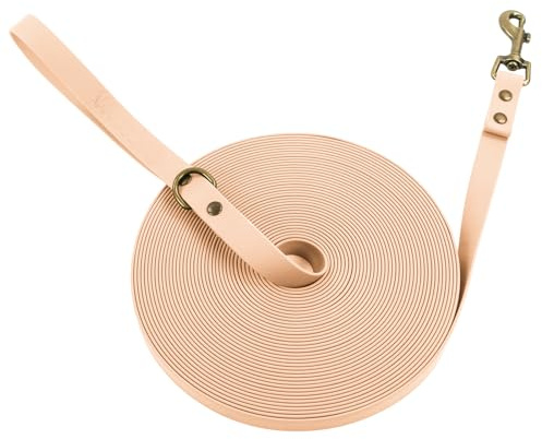 Wisedog Schleppleine für Hunde,Robuste, Wasserabweisende Lange Hundeleine Übungsleine für Hunde Sand 15m