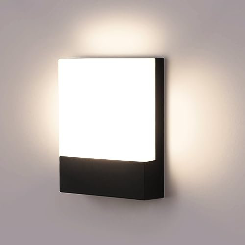 Lightsjoy LED Wandleuchte Aussen 18W IP65 Wasserdicht Außenlampe Außenbeleuchtung Wand Wandlampe Außen Alu Außenwandleuchte für Außenbreich Outdoor Veranda Garage-Neutralweiß