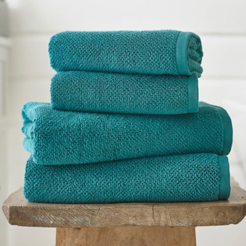 Deyongs Romeo Quik Dry Zero Twist Fast Absorbent Soft Cotton Towel (Turquoise, Bath Sheet)
