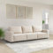 Home Deluxe Modulares Schlafsofa Vina M, Beige - 295 x 92 x 85 cm - inkl. Stauraum | Cordsofa, Sofa mit Schlaffunktion, Couch