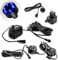 CLGarden Springbrunnen Pumpenset 500l/h mit Beleuchtung blau LED Lichtsensor Outdoor Wasserpumpe für Zierbrunnen Teich