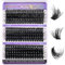 KEYRI 270 Pièces Faux Cils Individuel 60-80-100D Curl Extension Cils pour l'extension de Cils à Domicile Kit Faux Cils DIY Kit Extension Cils pour Débutants Filles et Femmes (10-18mm Mix)