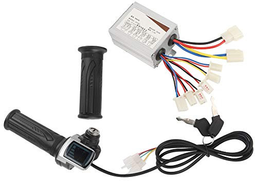 Elektro Fahrrad Controller Set, 36V 350W Drossel Griff Elektro Fahrrad Steuergerät mit Schloss für Elektro Fahrräder Dreiräder Roller