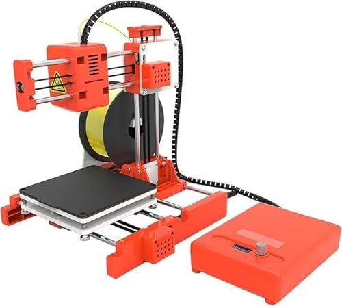 DEWIN Imprimantes 3D, Mini Imprimante 3D de Bureau X2 3D Printer Taille d'impression 100 x 100 x 100 mm pour l'éducation des Enfants, Prise UE