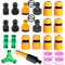 FORMVERSITY 20 Pièces Raccord Tuyau d'Arrosage, Raccord Tuyau Arrosage 1/2 3/4 1 in, Raccord Rapide Tuyau Arrosage 1/2 Raccord en Y pour Tuyau d'Arrosage, Connecteur Waterstop 1/2, Double Connecteur
