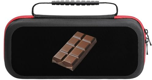 Chocolate Bar Funny Carrying Case for Switch Hard Protective Cover for Game Card and Accessories