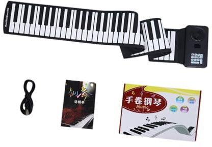 Tastiera arrotolabile a 88 tasti, 16 ritmi, 16 toni, 6 canzoni demo per bambini dai 3 anni in su