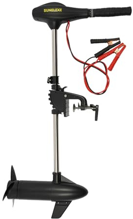 Moteur hors-bord électrique 12V, avec une force de poussée de 58 lbs, arbre court, fonction de basculement à 90°, indicateur de batterie, interrupteur de protection, pour bateaux gonflables, bateaux