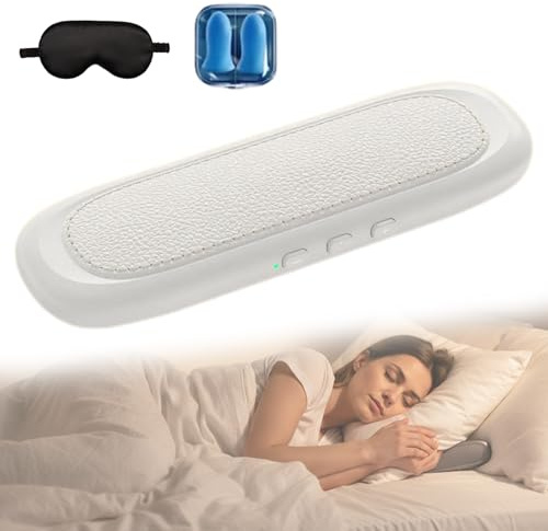 Bluetooth-Knochenschall-Kissenlautsprecher Als Einschlafhilfe, Kissen Lautsprecher Bluetooth, Kissenlautsprecher Bluetooths, Sleep Speaker Pillow, Kabellose Einschlafhilfe Mit Stereo-Bass (1, Weiß)