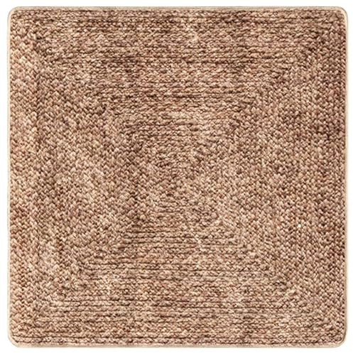 vidaXL Teppichläufer MARSA Gelb 100 x 100 cm Polyester und PVC
