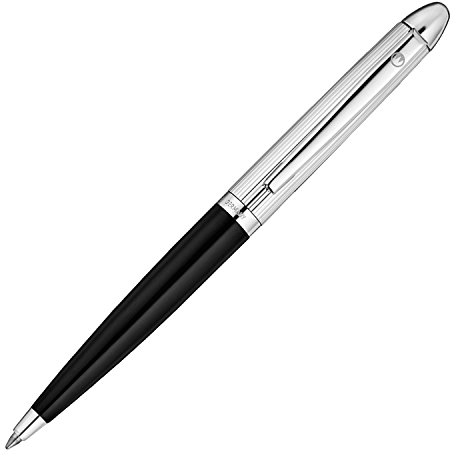 Waldmann Kugelschreiber Pocket, schwarz, Sterling Silber