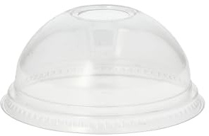 PAPSTAR 800 Dom-Deckel Hurricane, PET rund Ø 9,5cm 4,5cm glasklar mit