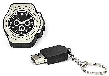 R.L.X. MINI USB UHR WATCH 8GB DAYTONA SCHWARZ GADGET GESCHENK TIPP NEUHEIT