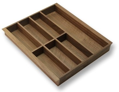 Besteckeinsatz NUSSBAUM 50er Schubl. B 412 x T 472 mm passend für Blum Tandem 19 mm Schubladen